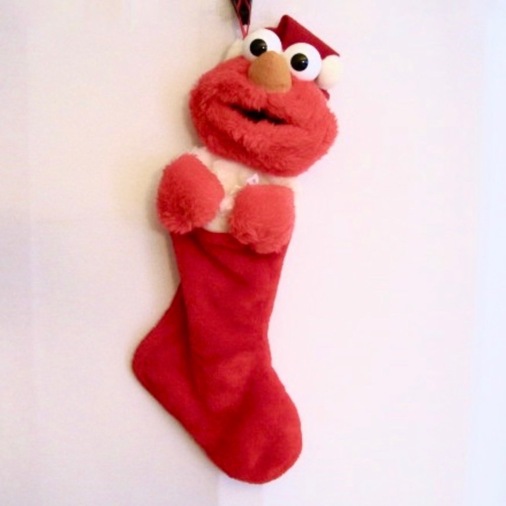 Vintage 1998 Elmo (Sesame Street) Christmas Plush Stocking